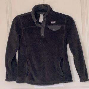 Patagonia Retool Snap Black Pullover Youth Medium